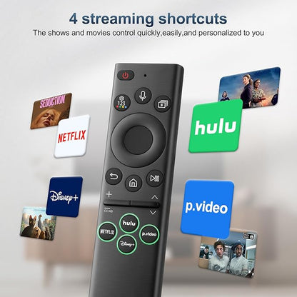 for Samsung-Smart-TV-Remote-Control-Replacement,Remote for 2019 2025 Samsung Frame Curved Crystal Smart TVs, with Voice Control