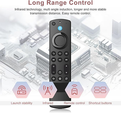 Replacement Remote for All FireSeries,Remote for TV Stick (HD, 4K, 4K Max, Lite),TV Cube,Remote for Hisense,TCL,Insignia,3rd Gen,Omni,QLED Smart TVs with Voice