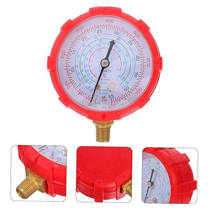 AKOOSY Automotive Gauge Set Multi Compatible Air Conditioning Pressure Monitoring Tool with Recharge Measuring Hose for Efficient Vehicle Repair and Maintenance