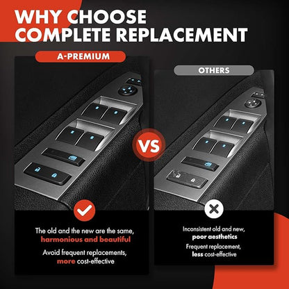 A-Premium Power Window Control Switch & Door Lock Mirror Switch - Compatible with 2007-2014 Chevy Silverado 1500 2500 HD 3500 HD & GMC Sierra 1500 2500HD 3500HD - Front Driver Side Door