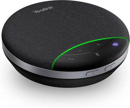 Yealink SP92 USB Speakerphone Bluetooth Conference Speakers and Microphone Teams Certified Full-Duplex Noise Reduction 360° Audio Pickup for Small Meeting Room (NO DONGLE)