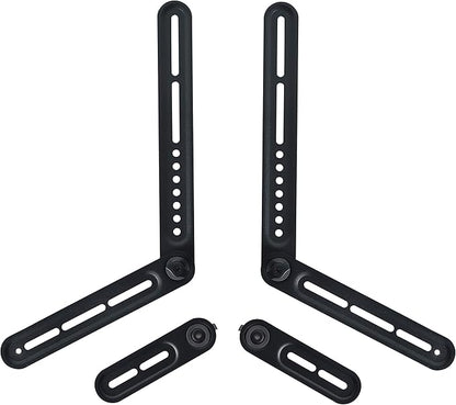 Dynavista Soundbar Mount Sound Bar TV Bracket for Mounting Above or Under TV, Fits 22lbs(10kg) with Adjustable Long and Short Extension Arm