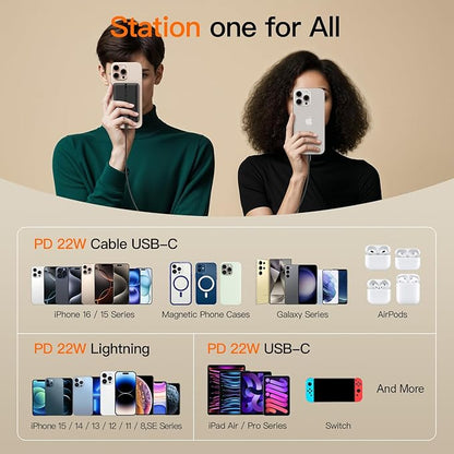 Magnetic Portable Charger, 16800mAh Wireless Power Bank, with 20W USB-C Fast Charging and LED Digital Display Magnetic Battery Pack, Compatible with iPhone 16/15/14/13/12 Full Series (2025)