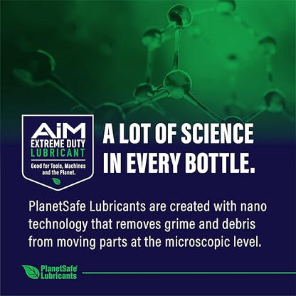PlanetSafe Lubricants AiM Paper Shredder Oil/Lubricant - 1 oz - Reduces Friction & Noise, Keeps Blades Sharp, Water-Repellent - Ideal for Paper Shredders, Shredding, No Sheets - Made in The USA!