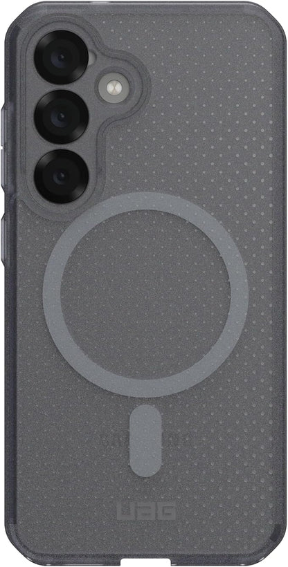 URBAN ARMOR GEAR UAG Designed for Samsung Galaxy S25 Case 6.2" DOT - Compatible with Magnetic Charging Slim Transparent Rugged Military Drop Tested Protective Cover, Ash