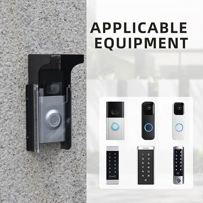"Black Doorbell Rain Cover - Waterproof, Anti-Glare - Compatible with Blink/Google Nest/Arlo Video Doorbell".