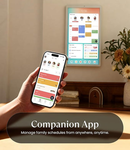 Cozyla Mate Calendar+ 2: 24" Digital Calendar Wall Touch Screen Chore Chart Customizable Dashboard Smart Electronic Display for Family Schedules Meal Plan All App Support Wall Mount Planner for 2026