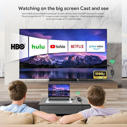 EDUP Wireless HDMI Transmitter and Receiver 4K Decode Input 1080P Output, Plug & Play, 165FT /50M Long Range Wireless HDMI Extender Low-Latency for Video/Audio to Monitor from PC/Projector/TV Box