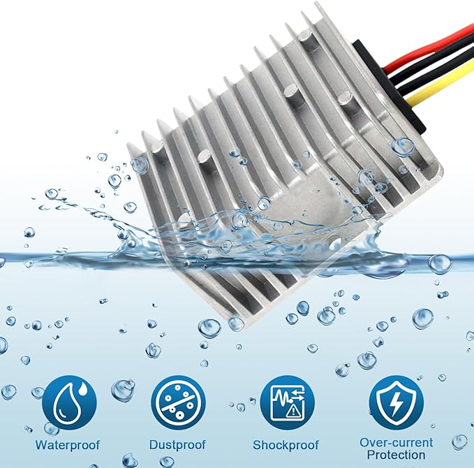 36V 48V to 12V Step Down Converter 35V~60V to 12V Module 8A Buck Converter Step Down Voltage Regulator Reducer