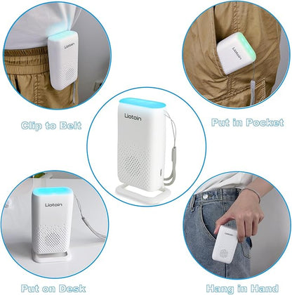 LIOTOIN Caregiver Pager Wireless Alert System - Portable Bell for Home/Elderly/Patients/Seniors - 4 Waterproof Buttons, 1 Portable Receiver, 1 Plugin Receiver