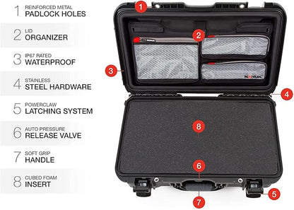 NANUK Wheeled Series 935 Lightweight NK-7 Resin Waterproof Protective Case
