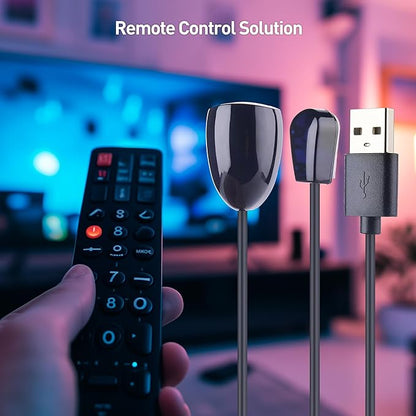 Cable Matters Infrared Remote Extender Cable - 6ft, IR Repeater Kit Cable, IR Extender, USB Infrared Remote Blaster Cord Up to 15ft Signal Range, NOT Compatible with RF Signals