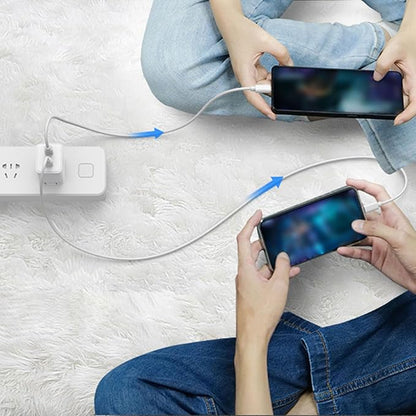 USB Wall Charger, Charger Block，Dual Port USB Cube Chargers，Power Adapter Charging Plug Box Brick for Phone 16/15/14/13/12/11/Pro Max/SE/XS/XR/X,Android Phones, and More (Pure White)
