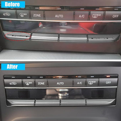 Jaronx Compatible with Mercedes Benz AC Button Trim E Class W212, Temperature Climate Control Button Sliver Chrome Trim for E Class W212 E63 AMG E250 E350 E400 E550 2010-2017(Matte)