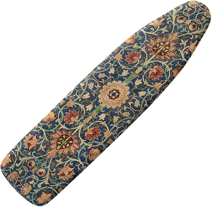 ZCFYGDX Vintage Flower Print 15 x 54 Ironing Board Covers Nylon Buckle Straps Fasteners & Elastic Edge Stain Resistant Breathable,Suitable for Multi-Size Iron Board Relaxing Ironing Experience