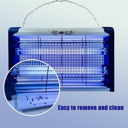 20W Electric Indoor Bug Zapper, Mosquito Trap with UV Light, Insect Killer Eliminator for Home, Office, Restaurant