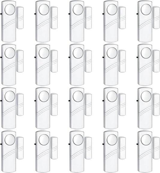 Door Window Alarm, 90DB Door Alarms for Kids Safety, Wireless Sensor Door Window Burglar Alarm-Window Pool Alarms for Home (20 Pack)