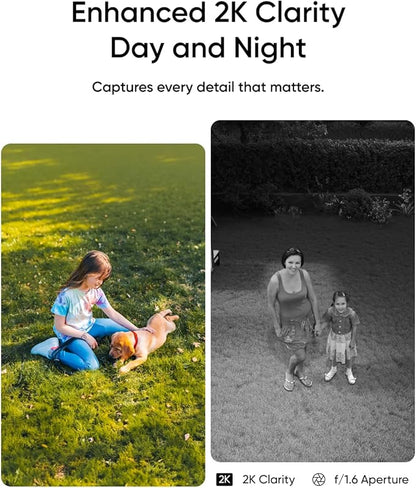 eufy Security SoloCam E30, 2 Pack, Security Cameras Wireless Outdoor, Solar Camera Outdoor Wireless, 360° Pan, AI Tracking, 2K Clarity, No Monthly Fee