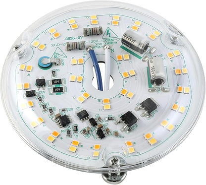 HAOLEDI 4'' 20W LED Ceiling Fan Light Retrofit Kit, Ceiling Light Replacement, LED Flush Mount Ceiling Light, 2400LM, 3CCT 3000K 4500K 5000K,120V, ETL Listed Dimmable CRI90 (3CCT)