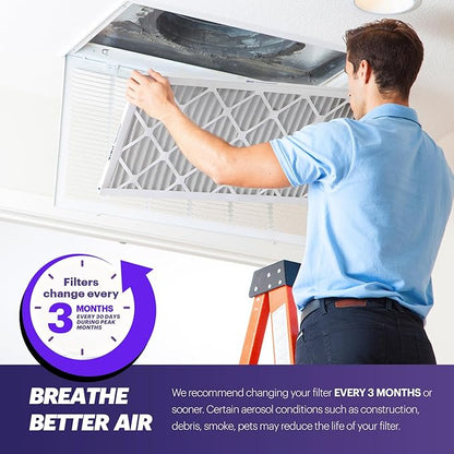 BNX TruFilter 14x24x1 Air Filter MERV 8 (4-Pack) - MADE IN USA – Dust & Pet Defense Air Conditioner HVAC AC Furnace Filters for Dust, Pet, Mold, Pollen MPR 600 – 700 & FPR 5