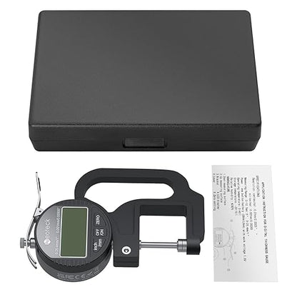 Neoteck Digital Thickness Gauge (Silver-Black, 0-1"/0.00005")