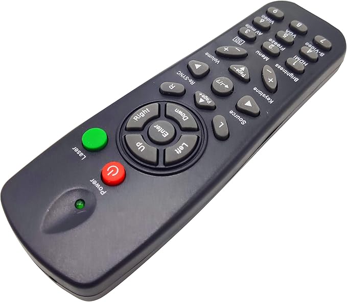 INTECHING BR-5016L Projector Remote Control for Optoma DS312, DS315, DS551, DX551, DX612, DX615, EP620, EP720, EP721, EP727, EP728, EW1610, TS551, TS720, TS721, TW1610, TW631-3D, TX551, TX631-3D, TX72