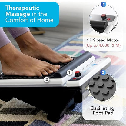 MedMassager Foot & Body Plus Combo| Deep Tissue Massage Therapy Units, at-Home Massager, Dual Speed Motors | Reduces Pain & Improves Blood Circulation | MMF07 & MMB06