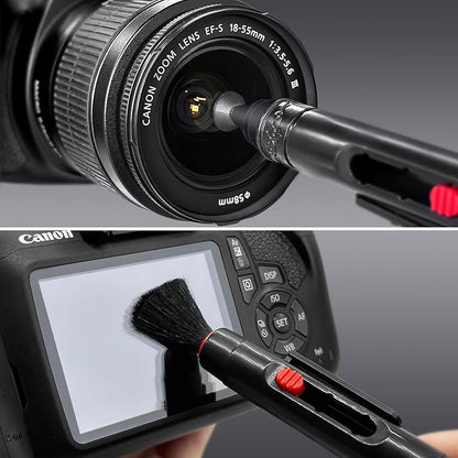 Aispour Camera Lens Cleaning Kit, 10-in-1 Camera Cleaning Kit, Camera Lens Cleaner and Camera Accessories, Includes Lens Cleaning Kit/Lens Cleaner/Lens Cleaning Pen/Soft Brush