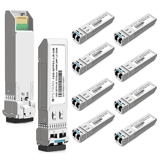 OPSTRAN 10GBASE-LR SFP+ Optical Transceiver Module Compatible with Ubiquiti Unifi UF-SM-10G 10G SFP+ LR 1310nm 10km DDM Duplex LC SMF 10 Pack