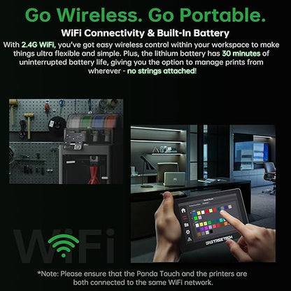 BIGTREETECH Panda Touch for Bambu-Lab P1S, P1P, X1C, X1E, A1, A1 Mini 3D Printers, Support Multi Printers and AMS Management Upgrade Wireless Touch Screen
