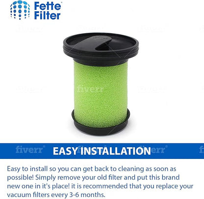 Fette Filter -1610335 Vacuum Filter Compatible with Bissell Multi Reach Cordless Vacuum Model # 1985 1985T 2151A 21512 21513 2151C 2151V Compare to Part # 1610335 (2QTY)