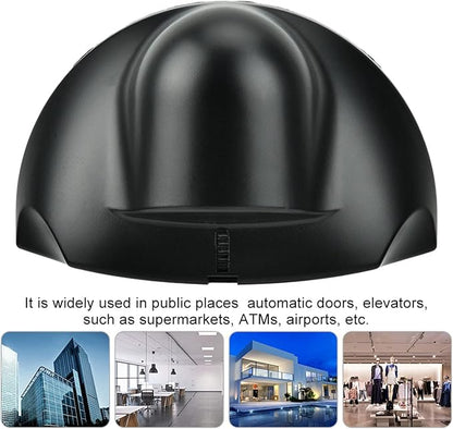 Automatic Door Motion Sensor Request to Exit PIR, 12-24V Microwave Autodoor Sensor 24.125Ghz for Elevator, Adjustable Kit