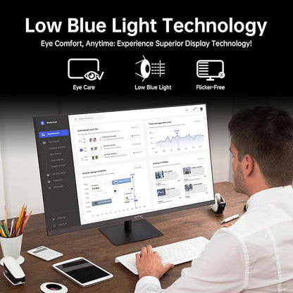 KTC 32 Inch 2K 120Hz Computer Monitor, IPS QHD 2560 x 1440p Monitor with Ultra-Thin Bezels, HDR10, Adaptive Sync, HDMI/Display Ports, Tilt Adjustable, Eyecare, Ideal for Office and Casual Gaming