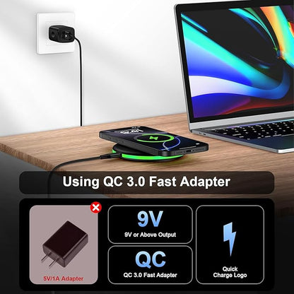 for Samsung Wireless Charger Fast Charging Pad 2 Pack Compatible Samsung Galaxy S25 FE/S25 Ultra/S24 FE/S23/S22,15W Wireless Charger Android Charging Station for Google Pixel 10 10 Pro XL