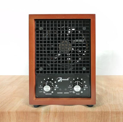 Mammoth Ion and Ozone Generator 6000 mg/hour Adjustable up to 3,500 SqFt Ionizer & Deodorizer Ozone Odor Eliminator- Ozone Machine Wooden Design Ideal for Dust, Pollen, Pets & Smoke Smell