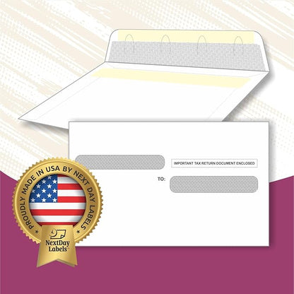 W-2 Forms Blank Paper 4-Up Version NO Instructions on Back for Laser and Ink Jet Printer (Forms & Self Seal Envelopes) (50 Sets)