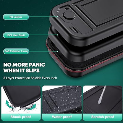 【Anti-Drift & Fast-Connect】Wireless Game Controller for iPhone/Android with Case | Hall Joysticks Bluetooth Phone Controller, For Cloud Gaming, Genshin Impact, Roblox, Call of Duty Mobile Gamers,White