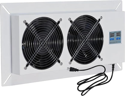 Pewoaoa 720 CFM Crawlspace Vent Fan, With Thermostat,Humidistat, Crawlspace Fans, For Moisture Reduction, Radon Mitigation, Freeze Protection, Ideal for Basement, Attic, Crawl Space Fan Vent(Air Out)