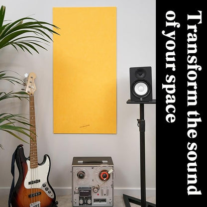 AudioSilk Acoustic Panel, Large, 46" x 23", Yellow