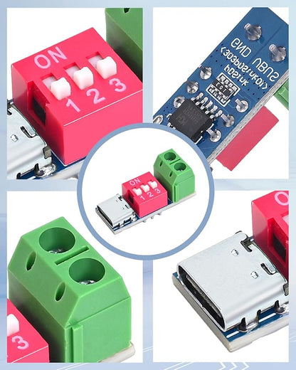 Seloky 12PCS USB-C PD/QC Fast Charge Trigger Module & Decoy Board - Dual-Port Voltage selector (5V/9V/12V/20V Output) Charger Power Delivery Boost Module