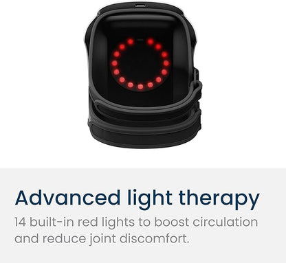 Nobol PhysioFlex Portable Warm Up & Recovery Knee Massager – Cordless Red & Infrared Light, Heat & Vibration Therapy to Restore Comfort, Rebuild Strength & Keep You Moving