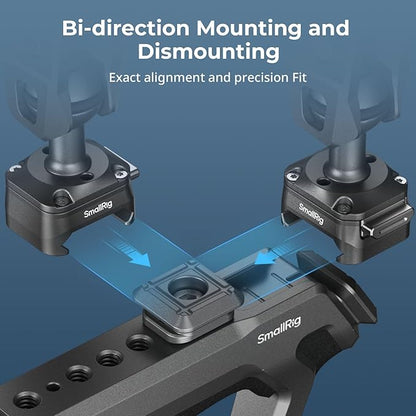 SMALLRIG Quick Release Magic Arm with 360° Ball Head, Articulating Magic Arm with 1/4"-20 Screws & Detachable Locating Pins, Max Payload 5.5kg / 12.1lbs, for Monitor, Camera Cage, HawkLock H21