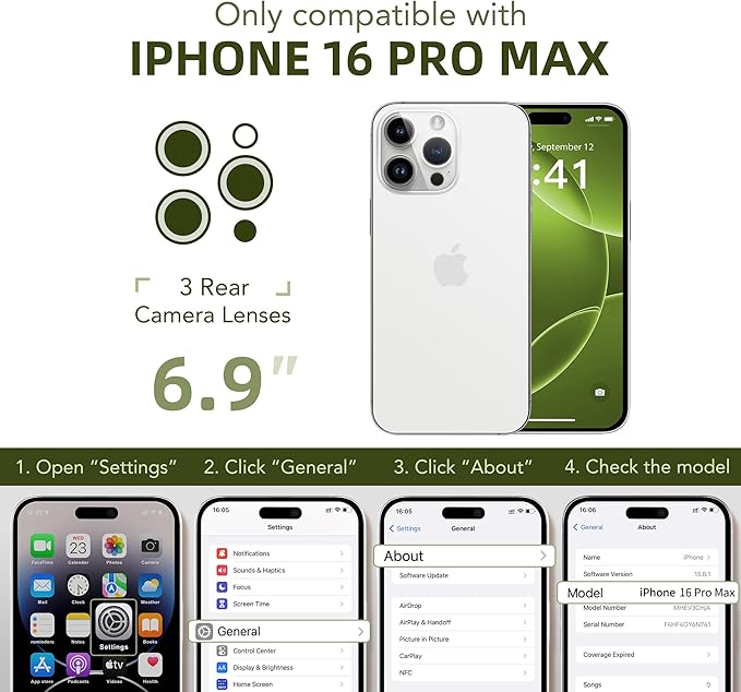 BERFY Magnetic for iPhone 16 Pro Case, Compatible with MagSafe, [Built-in 9H Tempered Glass Screen Protector & Upgraded Camera Protection] Full Body Shockproof Phone case for 16 Pro 6.3", Bright Green