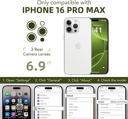 BERFY Magnetic for iPhone 16 Pro Case, Compatible with MagSafe, [Built-in 9H Tempered Glass Screen Protector & Upgraded Camera Protection] Full Body Shockproof Phone case for 16 Pro 6.3", Bright Green