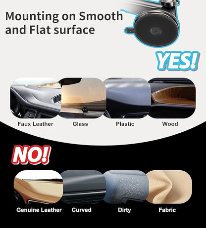 for Mag-Safe Car Mount Charger Dash Vent Windshield Wireless Car Charger with LED Light, Strong Magnetic Phone Holder for Car for iPhone 16 15 14 13 12 Series(Cyan)