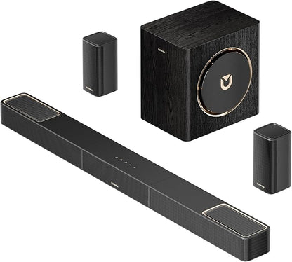 ULTIMEA Skywave X40 5.1.2ch Sound Bar for Smart TV w/Dolby Atmos, Wireless Surround Sound System for TV, 530W Soundbar with Wireless Subwoofer, GaN Amplifier, 4K HDR Pass-Through, HDMI eARC, BT 5.4