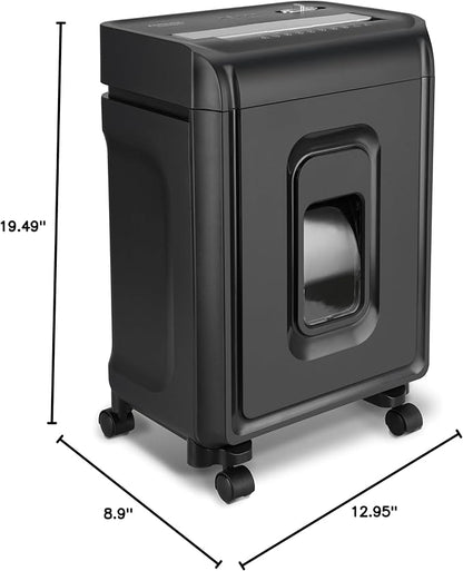Aurora AU830MA High-Security 8-Sheet Micro-Cut Paper and Credit Card Shredder/ 20 Minutes/Security Level P-5