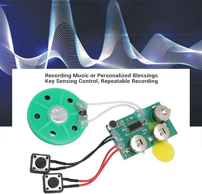 FOSA 120 Seconds Sound Recorder Module, Recordable Voice Module with Speaker, Recording Music Voice Player Sound Module Chip for Greeting Card