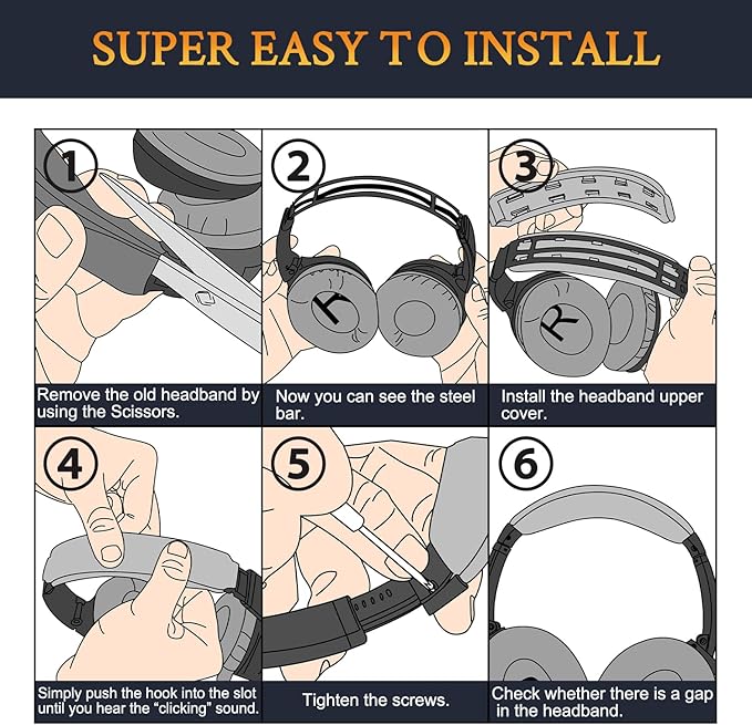 SOULWIT Ear Pads Cushions + Headband + Silicone Earpads Cover Protector, Replacement Kit for Bose QuietComfort 35 QC35, QC35 ii Over-Ear Headphones - Blue