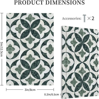 Bvtewkhz Green Luxury Modern Cubic Marble No Device Single Blank Decorative Light Switch Covers Electrical Faceplate Switch Plates for Bathroom Kitchen Home